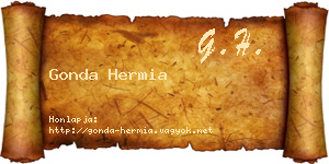 Gonda Hermia névjegykártya